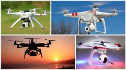 Modelos de diferentes drones baratos, como Syma x5C